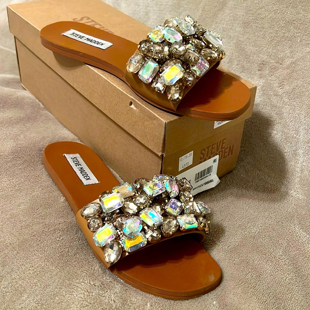 Steve Madden Brionna Rhinestone Sandals